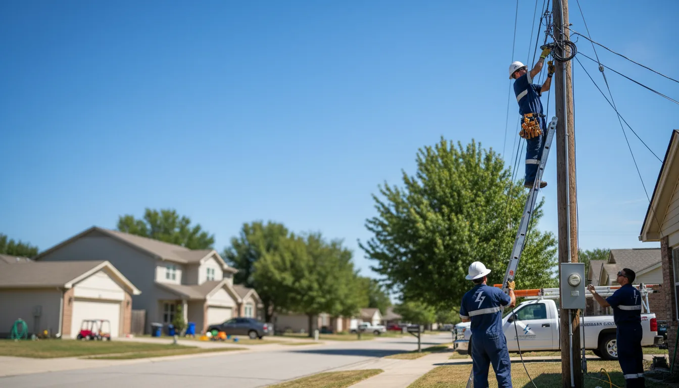 Residential electrician providing installation services in Yantic, CT